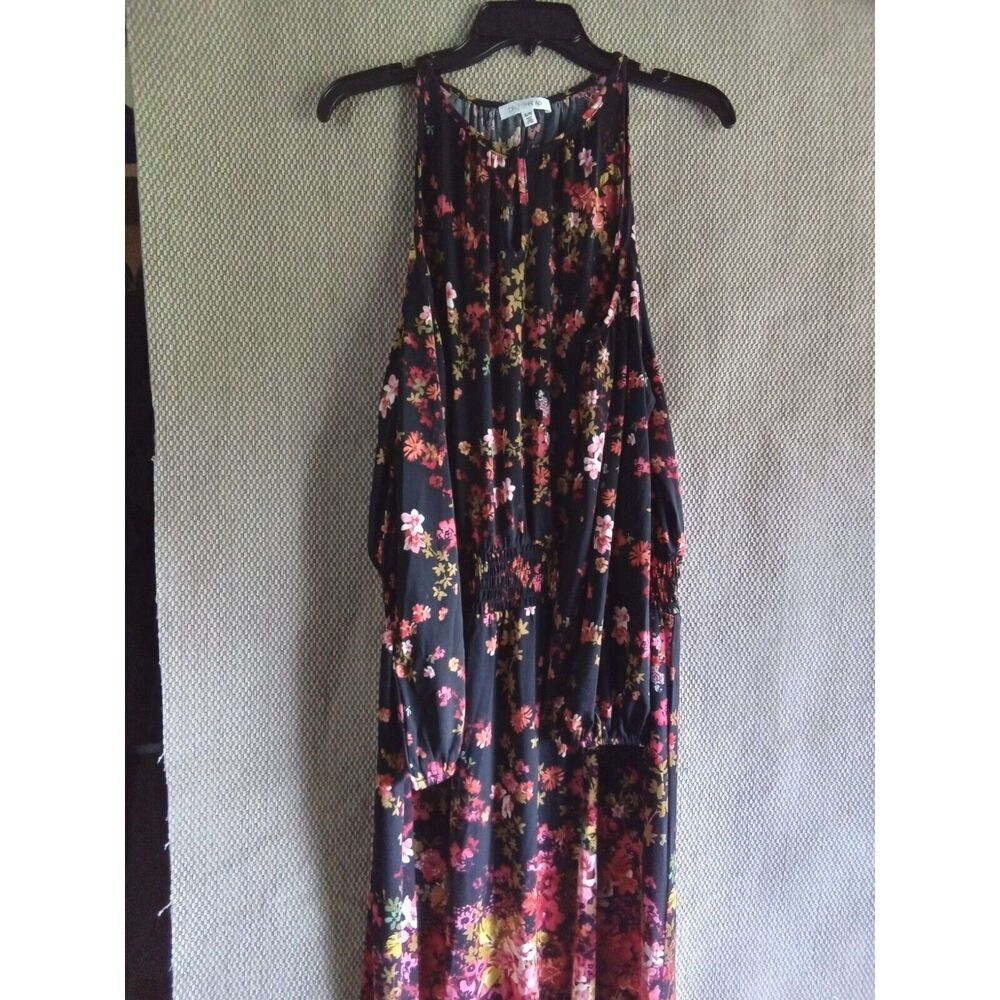 Daily Thread Womens Floral Cold Shoulder Keyhole Smocked Waist Maxi Dress XL NWT